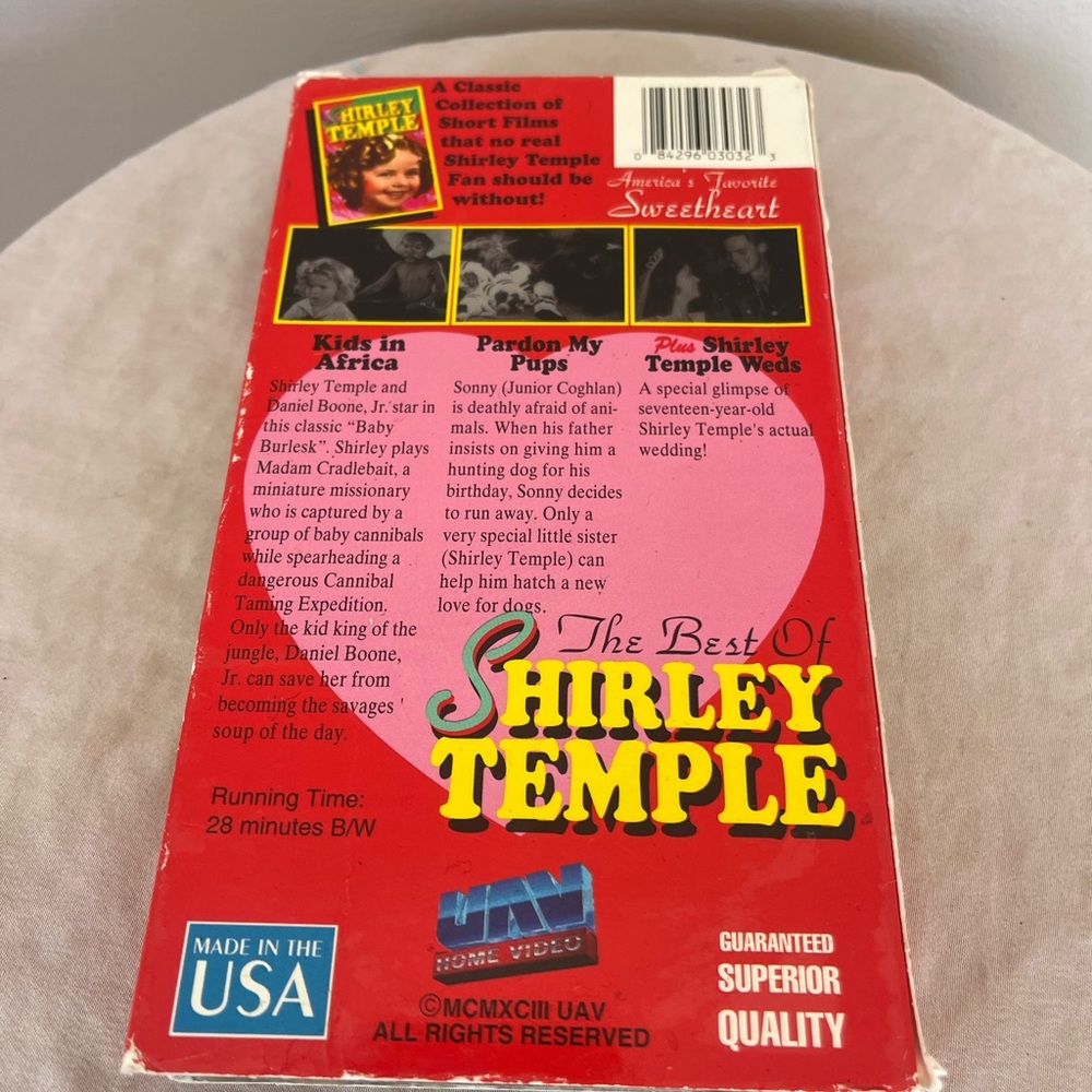 ⭐️ Shirley Temple Best Of VHS Home Video Movie Rare Vintage America’s Sweetheart - Picture 3 of 4